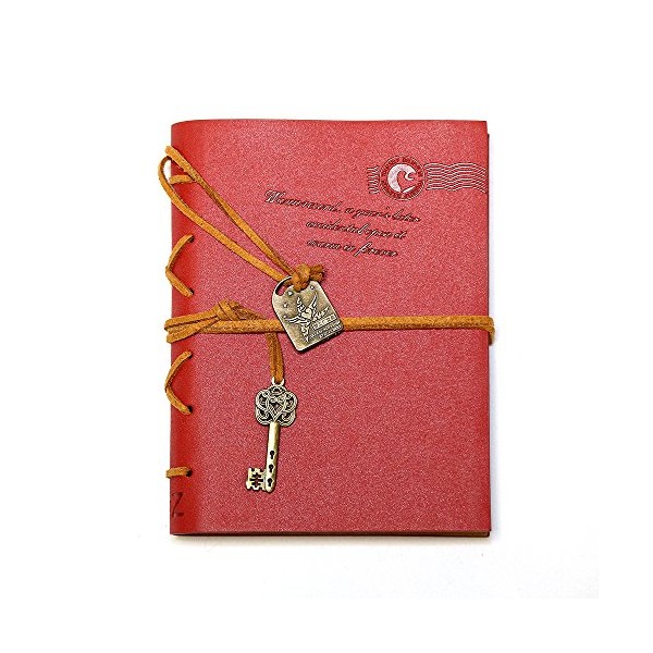 EvZ Journal Diary String Key Retro Vintage Classic Leather Bound