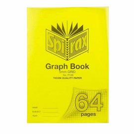 Spirax P133 Grid Book A4 5mm 64Pg