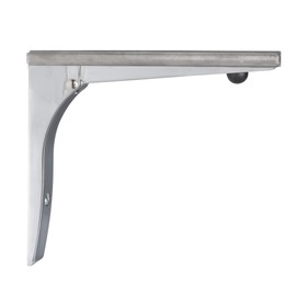RecPro Folding Shelf Brackets Commercial Grade for Concession Stands & Food Trucks Drop Down Fold-able Shelving Bracket (1) | Made in USA