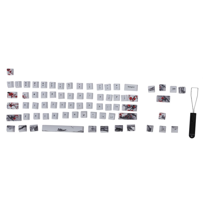 Wangjiang Plum Blossome Keycap Design Compatible with 61/64 for DIY