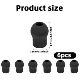 6pcs Ear Tips Replacement for EKO CORE 500 Digital Stethoscope, Silicone Stethoscope Eartips Earplugs Soft Earpieces Accessories for EKO Replacement Parts