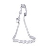 Staedter Princess Shape Cookie Cutter, Stainless Steel, Silver, 30 x