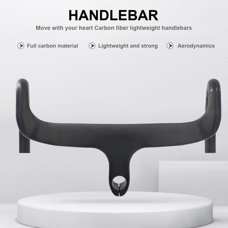 Alfa Pasca Carbon fiber integrated Road Bike Handlebar 28.6mm and