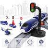 LZDMY Electric Car Racing Track Railway Children (72 Pieces)