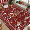 ASPMIZ Christmas Area Rug 5x7, Santa Claus Living Room Rug