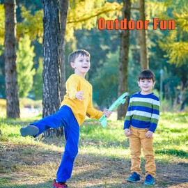 BooTaa 4 Pack Airplane/Flying Toys, 17.5" Large Throwing Foam Plane/Gliders, 2 Flight Mode, Birthday Gifts for Girls Kids 3 4 5 6 7 8 9 10 11 12 Year Old Boys,Outdoor Sport Game Toys