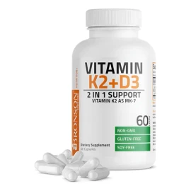 Suplemento De Vitamina K2 D3 (mk7) Fórmula Sin Omg Vitamin Sin Sabor