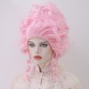 Women Short Vintage Beehive Queen Wig Curly Wig Halloween Party