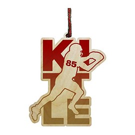 Football Sports Athletic Player Engraved Printed Wooden Christmas Ornament Gift Seasonal Decoration (Kittle #85)