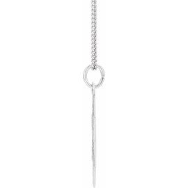 Sonia Jewels Solid 925 Sterling Silver 25.25x22.75mm Star of David Charm Pendant Chain Necklace 18" (25mm x 22mm)