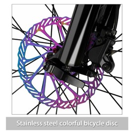 VGOL 2PCS Bicycle Disc Brake Rotor Stainless Steel Rust-Proof Bike Rotors with 12PCS M5 Screws for Most Bicycle Road Bike Mountain Bike 160mm