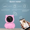 1080P WiFi PTZ Camera Pink Bear Styling Remote Viewing Night