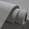 QYSUMIAO Natural Gray Real Fabric Textured Wallpaper&Wall Fabric Peel and