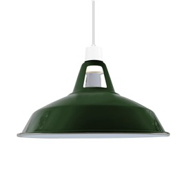 LEDSone Vintage Retro Metal Lamp Shades Living Room Ceiling Light Barn Shaped 30cm Easy fit Lampshades only for Pendant Lamp for Kitchen Living Room