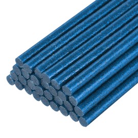 sourcing map Mini Hot Glue Gun Sticks 8-inch x 0.27-inch High Sticky Hot Glue Sticks for Glue Gun, Glitter Bright Blue 30pcs