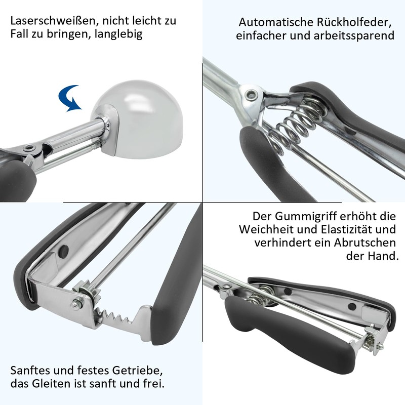 Ice Cream Scoop Set of 3