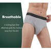 AIRCUTE Men Urinary Incontinence Underwear Washable Super Absorbency Briefs for