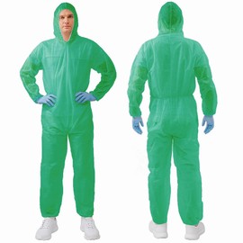 V VICOGARD Hazmat Suits,10 Colors Options Disposable Protective Coveralls, Paint Suit with Elastic Wrists Ankles and Hood
