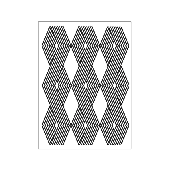 Darice Embossing Folder A6, Template Vertical Cable Print Pattern, Transparente