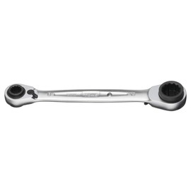 TONE RMW-0813 4-Way Ratchet Glasses Wrench Double Side Width 0.3 x 0.4 x 0.5 inches (8 x 10 x 12 x 13 mm)