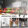 Foldable Shopping Utility Cart, Collapsible Durable Grocery Utility Cart with