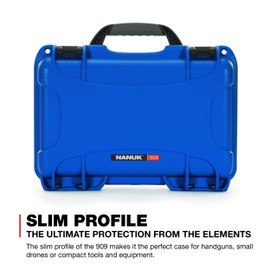 Nanuk 909 Waterproof Hard Case with Foam Insert - Blue