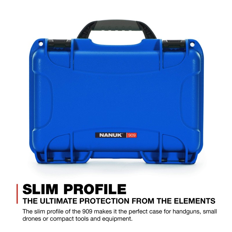 Nanuk 909 Waterproof Hard Case with Foam Insert - Blue