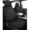 MIROZO 2PCS Front Silverado Seat Covers,Waterproof Truck Seat Covers Compatible