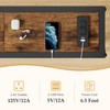 Gewudraw Console Table with Oulets and USB Ports, 55.1" Sofa