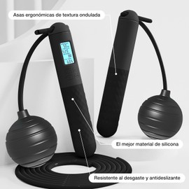Garselay Cuerda para Saltar，comba，Contador Digital Velocidad para Saltar, Contador de Cuerdas para Entrenamiento, Cuerda de Saltarde Conteo de Pérdida de Peso Deportiva para Niños/Adultos