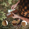 Baur Men's Genuine Buffalo Leather Wallet with RFID Protection Horizontal
