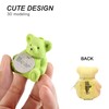 HILAZA 8Pcs Cute Backpack Bear Erasers Desk Pets for Kids,