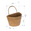 KOUBOO La Jolla Rattan Wall Storage Basket with Handle, Hanging