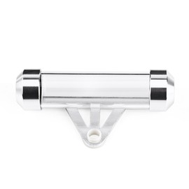 Vignette Holder Motorcycle, Motorcycle Head Tube, Universal Motorcycle Safe Control Disc Tube Cylindrical Holder Frame Waterproof - Silver