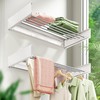 ZdwCyl Wall Mounted Clothes Drying Rack 32 inches,Foldbale Laundry Drying