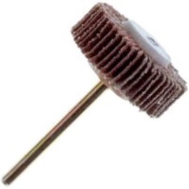 Dremel 503 Flap Wheel, 3/8 in Dia, 1/8 in Arbor, 120 Grit, Fine