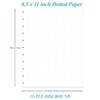 A4 TUL Discbound Dotted Refill Paper, 11-Disc Dot Grid Filler