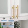 Haliwu 10 Pack/Gold Cabinet Pulls, 5-inch Knurled Cabinet Pulls, Champagne