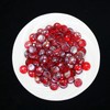 Ausluru 5LB Fire Glass Beads Flat Glass Marbles for Outdoor