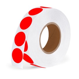 1000PCS Round Color-Code Dot Stickers 1/2 Inch Red Circle Colorful Coding Label Sticker for Home Office Classroom Marking Yard Garage Sale Price(Red)