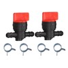 Buckbock 1/4" Inline Gas Fuel Shut Cut Off Valve for