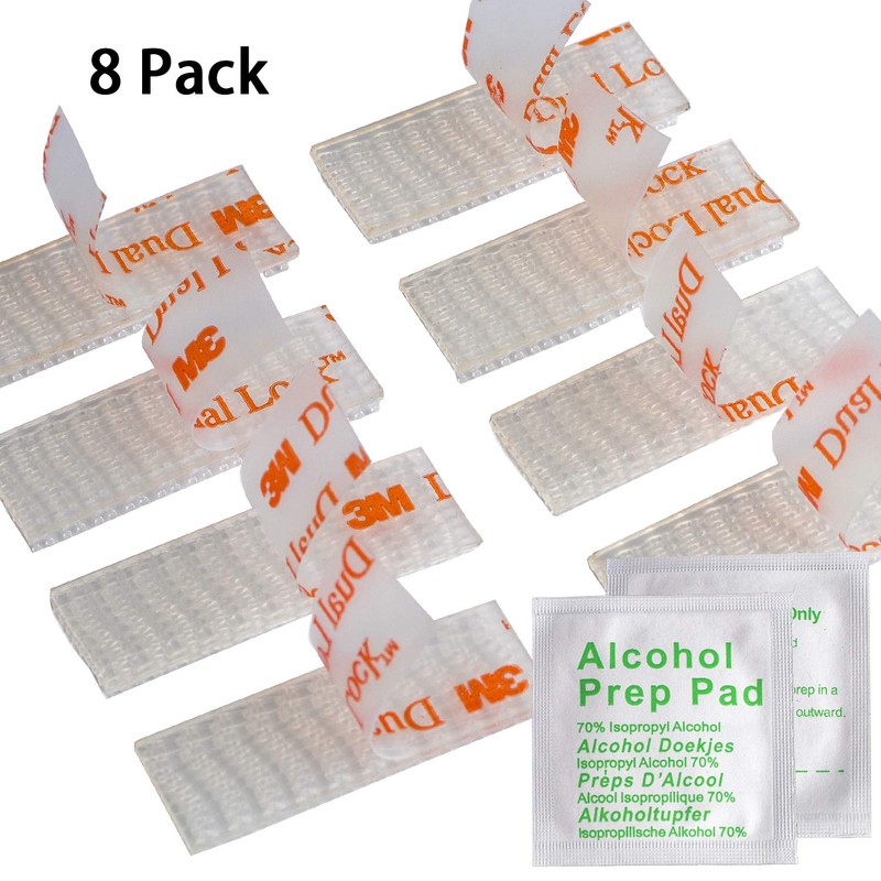 YiePhiot EZ Pass/IPass/IZoom/SunPass Mounting Strips 4 Pcs (2 Sets), Peel