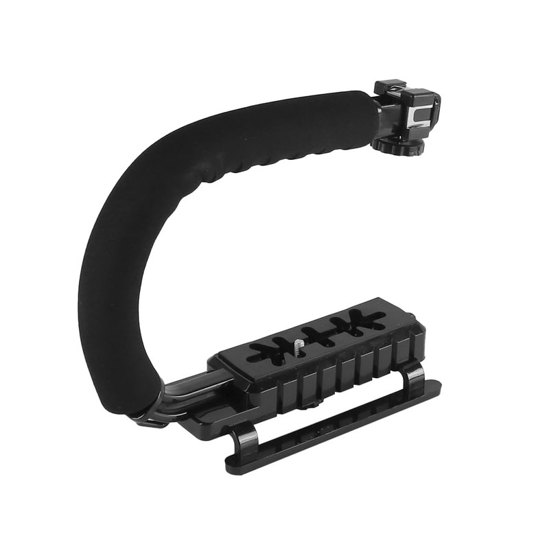 WANGCL Video Action Stabilizing Handle Grip Handheld Stabilizer with 3