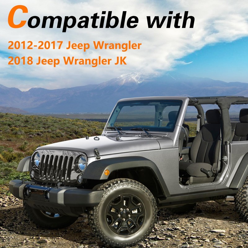 FUSH Passenger Side Sun Visor Mounting Clip Compatible with Jeep