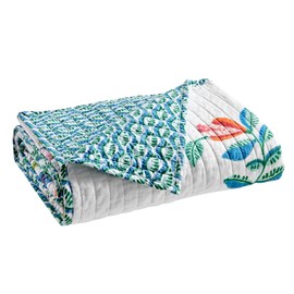 Levtex Home - Danika - Throw - Floral - Multicolored - Quilted Throw (50x60in.) - Cotton
