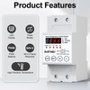110/220V Temperature Controller, 63A LED Display Temperature Control Switch, -40℉to