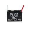 CompStudio 1PC 450V 1.2UF CBB61 Terminal Ceiling Fan Motor Running