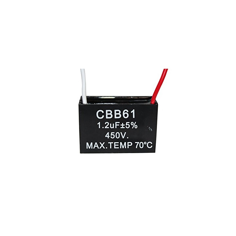 CompStudio 1PC 450V 1.2UF CBB61 Terminal Ceiling Fan Motor Running