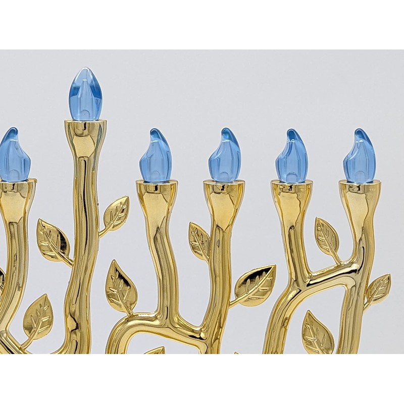 The Dreidel Company Large 12 Inch High LED Electric Silver