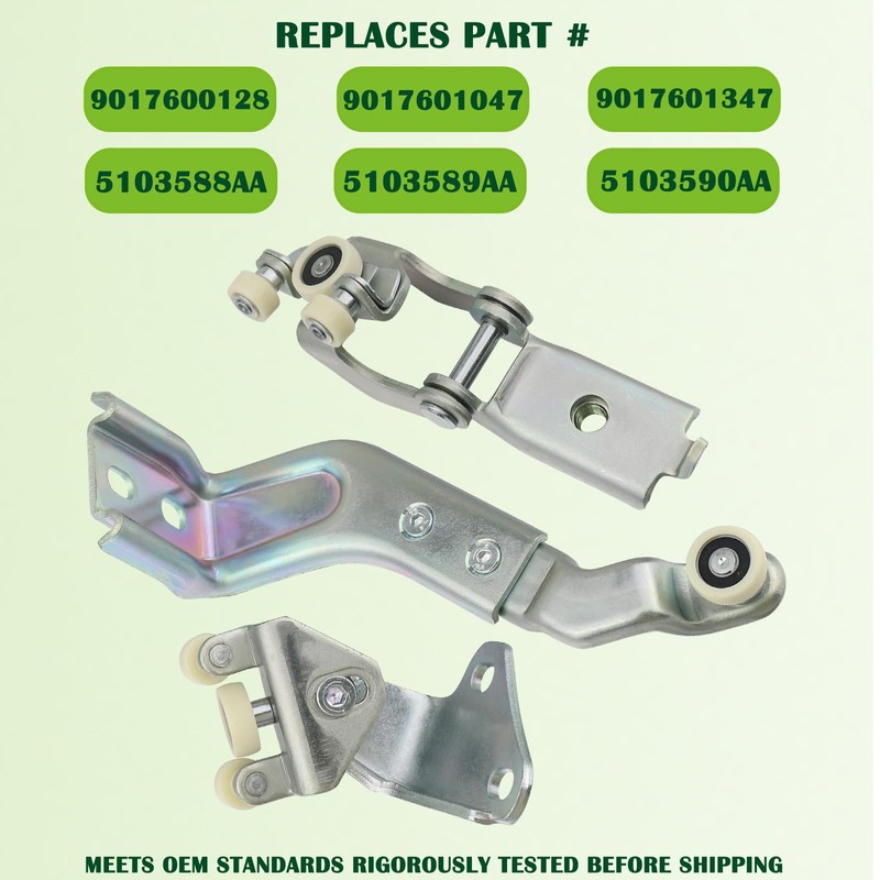 omoZone Right Sliding Door Roller Kit Upper & Middle &